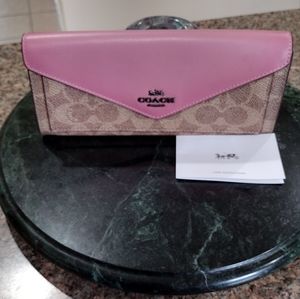 Coach signature / smooth Leather snap Wallet